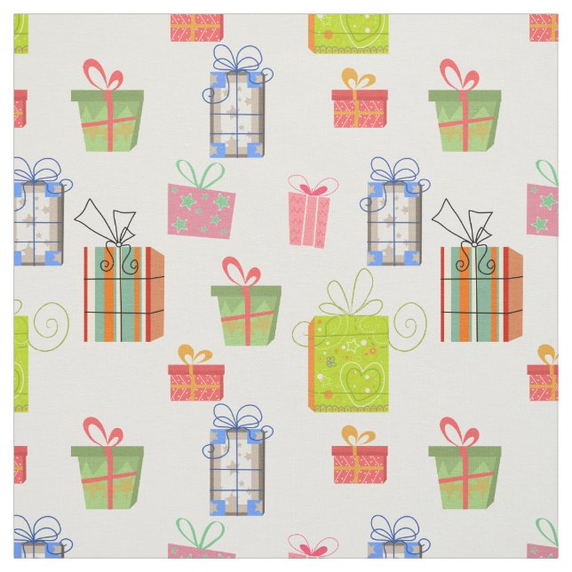 Weihnachts-Geschenkboxen-Muster Stoff (Muster)
