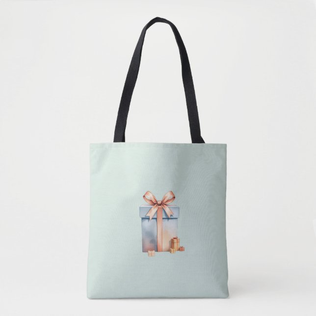 Weihnachts-Geschenkboxen Tote Tasche (Vorderseite)
