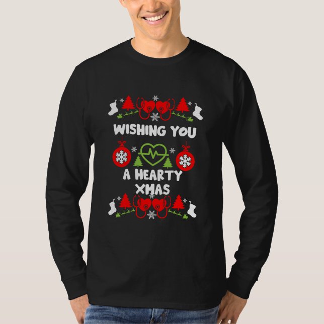 Weihnachts-Geschenke für die Kardiologie T-Shirt (Vorderseite)