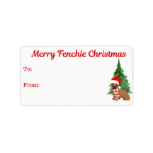 Weihnachts-Geschenketiketten für den französischen