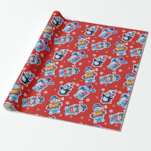 Weihnachts Geschenkpackung Winter Wonderland Snowf Geschenkpapier