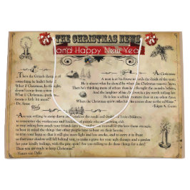 Weihnachts-Geschenktasche - Groß, glänzend Große Geschenktüte