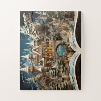 Weihnachts-Geschichtenbuch-Schloss-Pop-Up-Puzzle