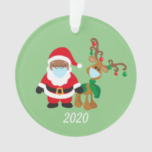 Weihnachts-Gesichtsmaske Santa Reindeer Ethnic 202 Ornament