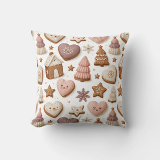 Weihnachts-Gingerbread-Cookie-Muster Kissen