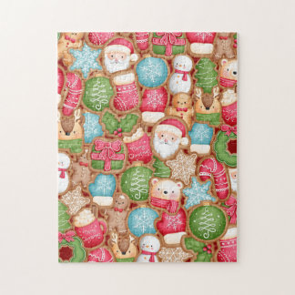 Weihnachts-Gingerbread-Cookie-Puzzle