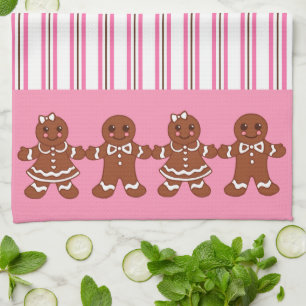 Weihnachts-Gingerbread-Küchenhandtuch Geschirrtuch