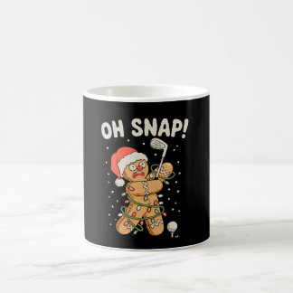 Weihnachts-Gingerbread Oh-Snap-Keks Golf Golfer Kaffeetasse