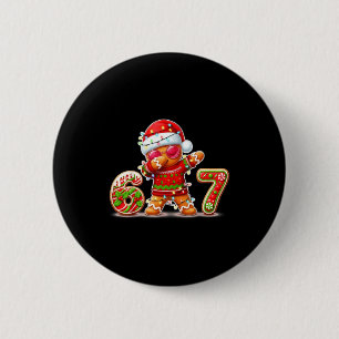 Weihnachts-Gingerbread Six Seven 67 Eis-Drip Button