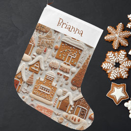 Weihnachts-Gingerbrot-Haus Großer Weihnachtsstrumpf