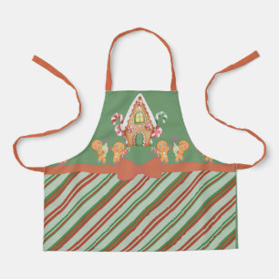 Weihnachts-Gingerbrot-Haus-Schürze Schürze