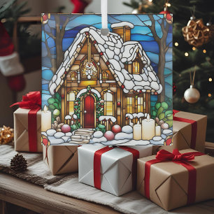 Weihnachts-Gingerbrot Imitate aus festem Glas Ornament Aus Glas