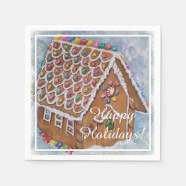 Weihnachts-Gingerbrot-Party Serviette