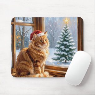Weihnachts-Gingermieze Mousepad