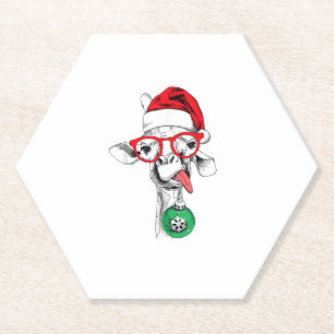 Weihnachts-Giraffe, Niedliche Giraffe Untersetzer