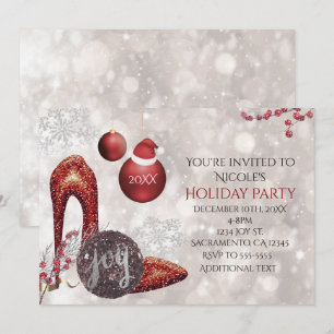 Weihnachts-Glamour-Party-Event-Einladung Einladung