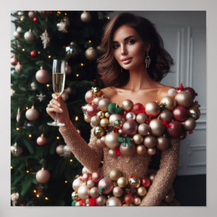 Weihnachts-Glamour Poster