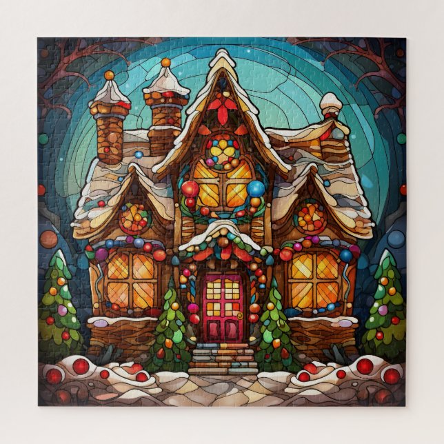 Weihnachts-Glass-Puzzle (Vertikal)