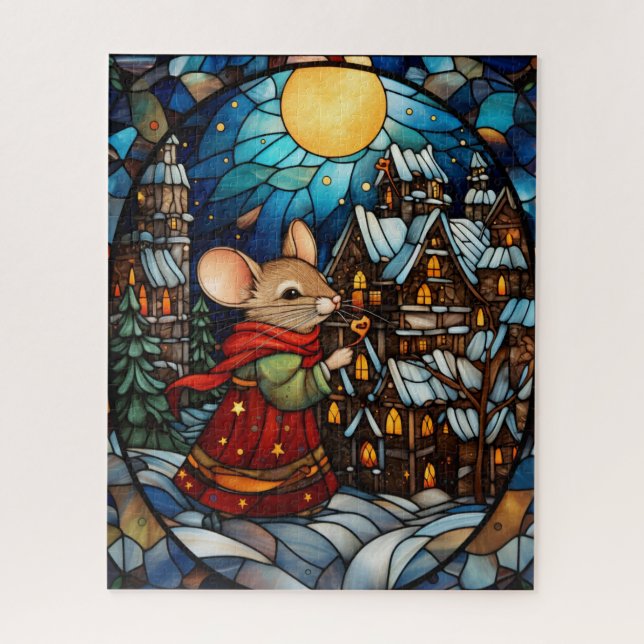 Weihnachts-Glass-Puzzle (Vertikal)