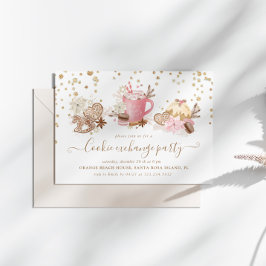 Weihnachts-Glitzer Cookie Exchange-Party Einladung