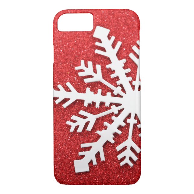 Weihnachts-Glitzern Case-Mate iPhone Hülle (Rückseite)