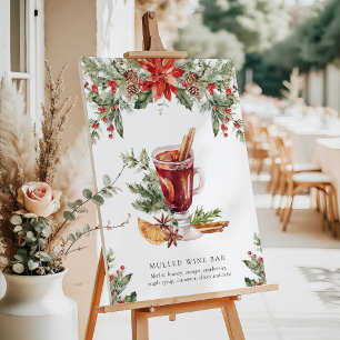Weihnachts-Glühwein-Bar Signature Drink Schild