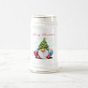 Weihnachts-Gnom-Bierkrug Bierglas