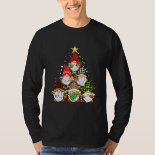 Weihnachts-Gnom Familien-Pyjamas Gnom Tannenbaum X T-Shirt