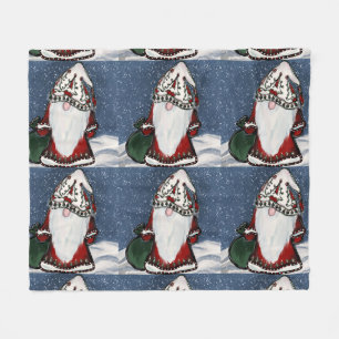 Weihnachts-GNOM Fleecedecke