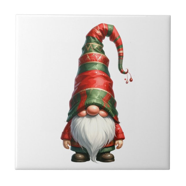 Weihnachts-Gnom Fliese (Vorderseite)