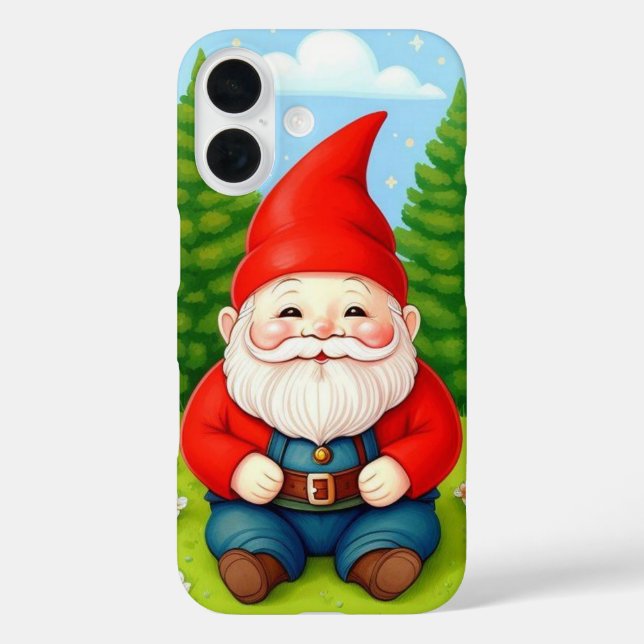 Weihnachts-Gnom iPhone 16 Hülle (Rückseite)
