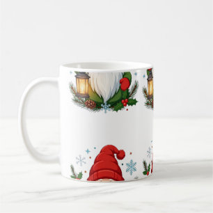 Weihnachts-Gnom-Laterne Winterferien-Muster Kaffeetasse