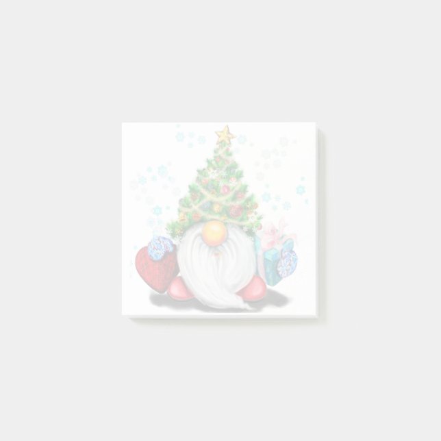 Weihnachts-Gnom Post-it® Notizen (Vorderseite)