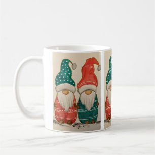 Weihnachts-Gnom Santa-Paar Kaffeetasse