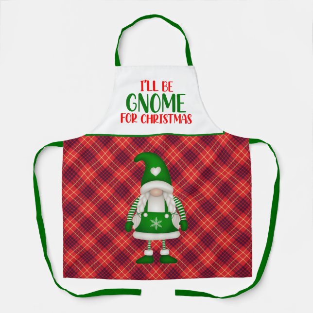 Weihnachts-Gnom-Schürze Schürze (Vorderseite)