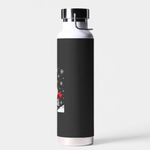 Weihnachts-Gnom tanzender Gnom Familienweihnachten Trinkflasche