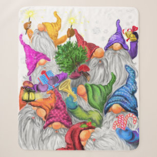 Weihnachts-Gnome-Decke Sherpadecke