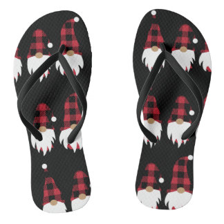 Weihnachts-Gnome Erwachsene Flip Flops, schlanke S Flip Flops