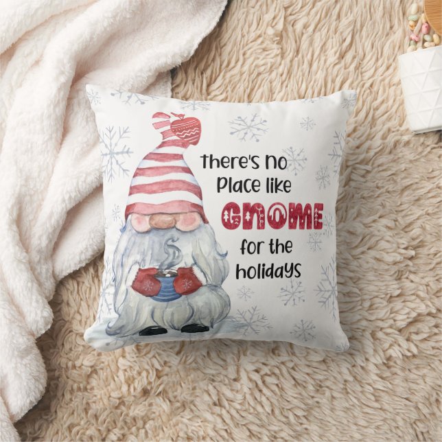 Weihnachts-GNOME für die Ferien Kissen (Decke)