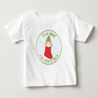 Weihnachts-Gnome im Strumpf lang ärmelig Baby T-shirt