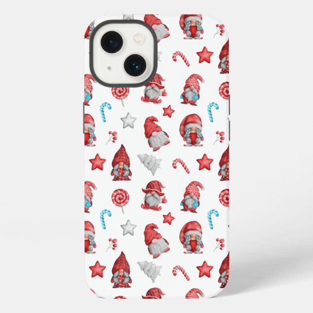 Weihnachts-Gnome iPhone Hülle (Rückseite)