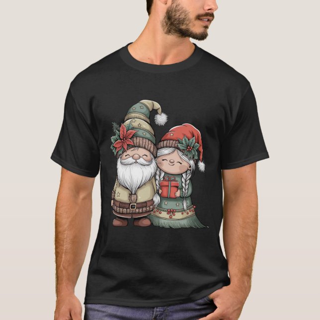 Weihnachts-Gnome-Liebe T-Shirt (Vorderseite)
