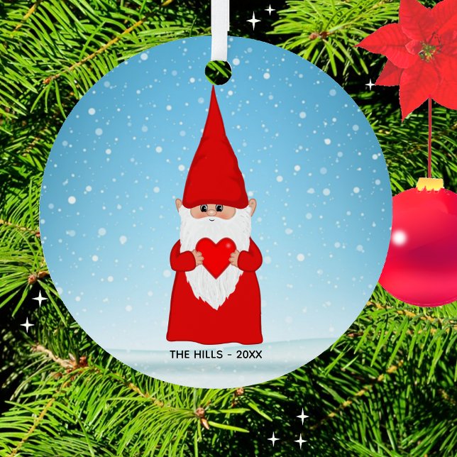 Weihnachts-Gnome Ornament Aus Metall (Von Creator hochgeladen)