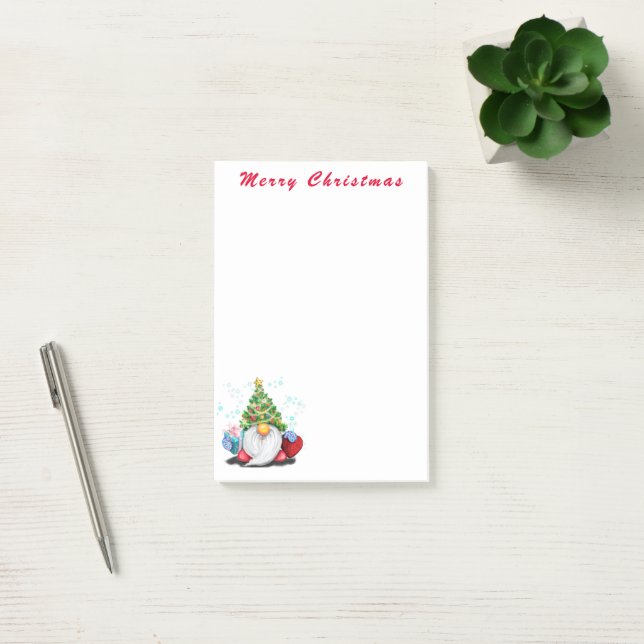 Weihnachts-Gnome-Post-Hinweise Post-it Klebezettel (Büro)