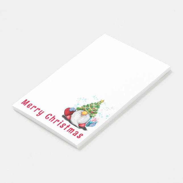 Weihnachts-Gnome-Post-it®-Notizen Post-it Klebezettel (angewinkelt)