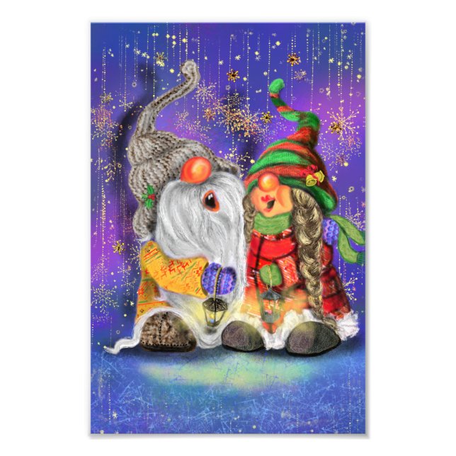 Weihnachts-Gnome Poster (Vorne)
