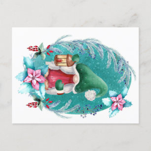 Weihnachts-Gnome-Postkarte - Adventure Holiday Postkarte