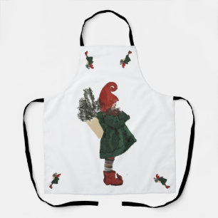 Weihnachts-Gnome-Schürze Überlaufbuchung Schürze