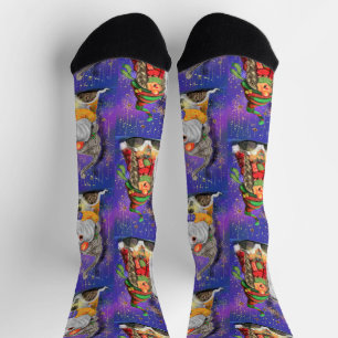 Weihnachts-Gnome-Socken Socken
