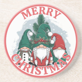 Weihnachts-Gnomes-Untersetzer Getränkeuntersetzer
